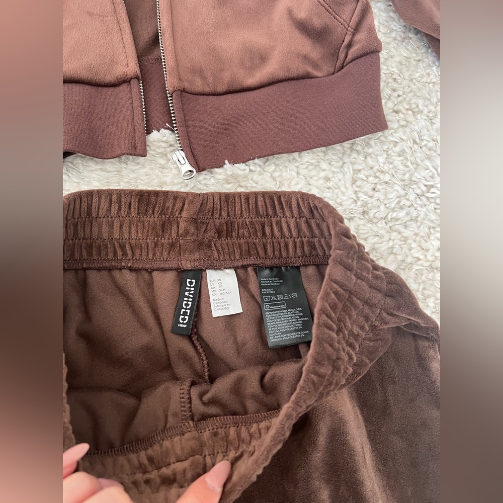 H&M Brown Velour Tracksuit - Picture 5 of 12
